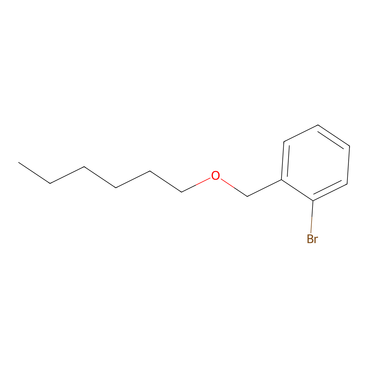 1-Bromo-2-[(n-hexyloxy)methyl]benzene molecular structure, CAS 80171-38-6
