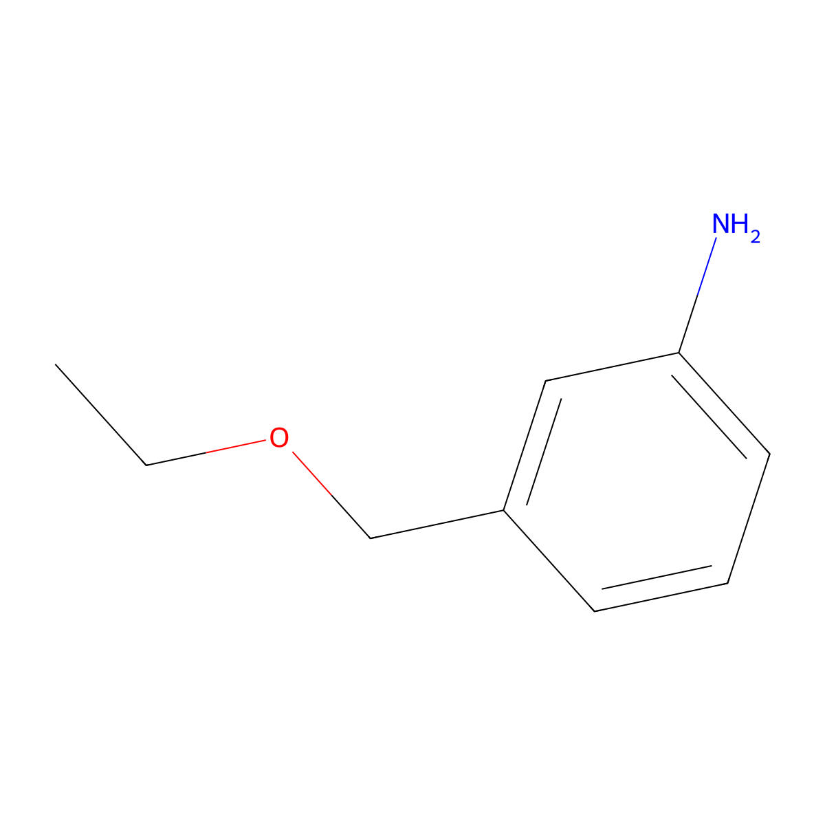 3-(Ethoxymethyl)aniline molecular structure, CAS 80171-96-6