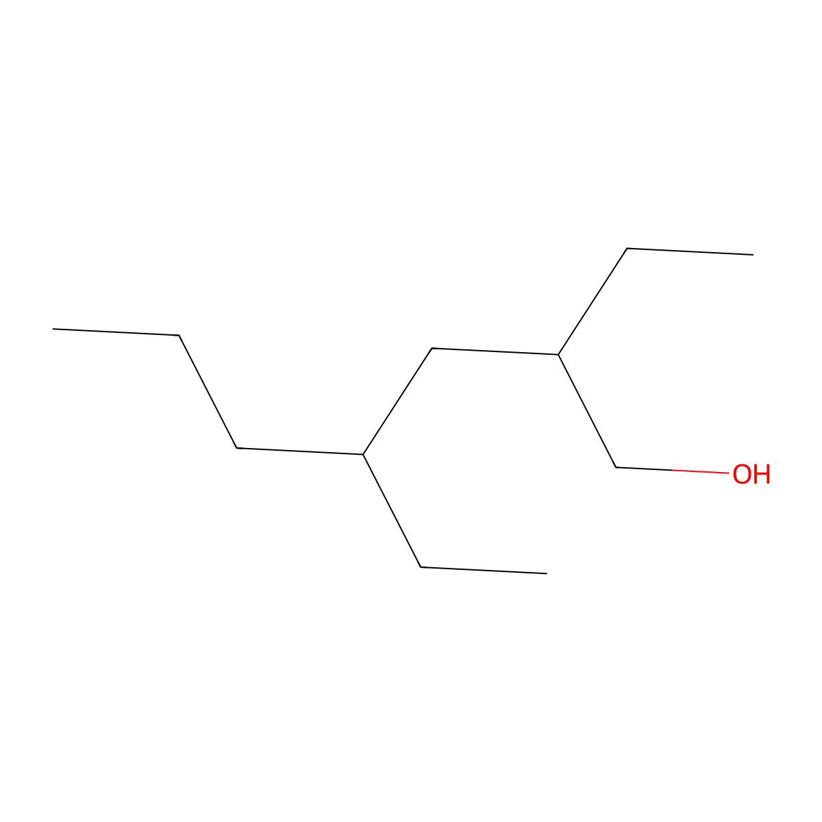 1-Heptanol, 2,4-diethyl- molecular structure, CAS 80192-55-8