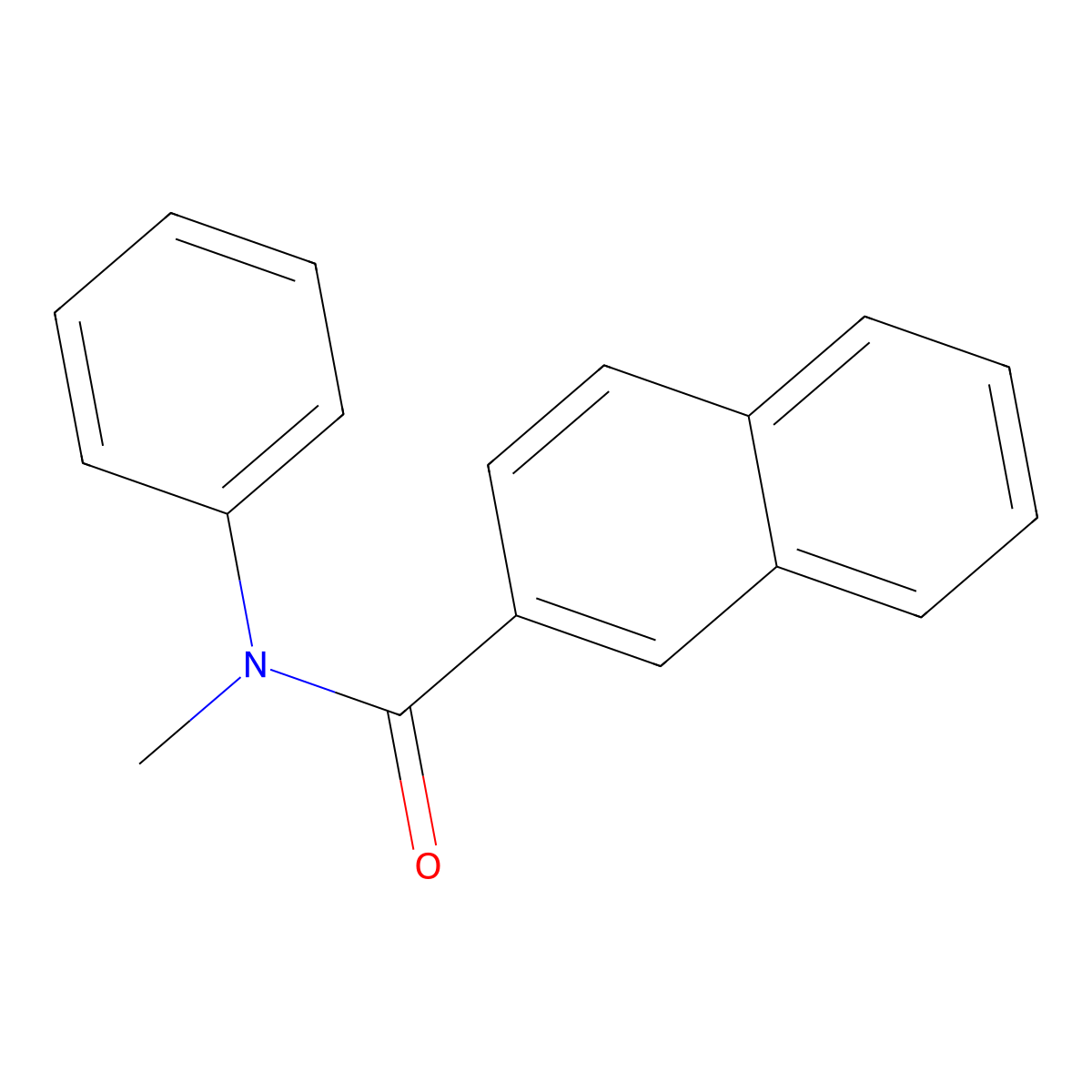 N-methyl-N-phenylnaphthalene-2-carboxamide molecular structure, CAS 80192-95-6