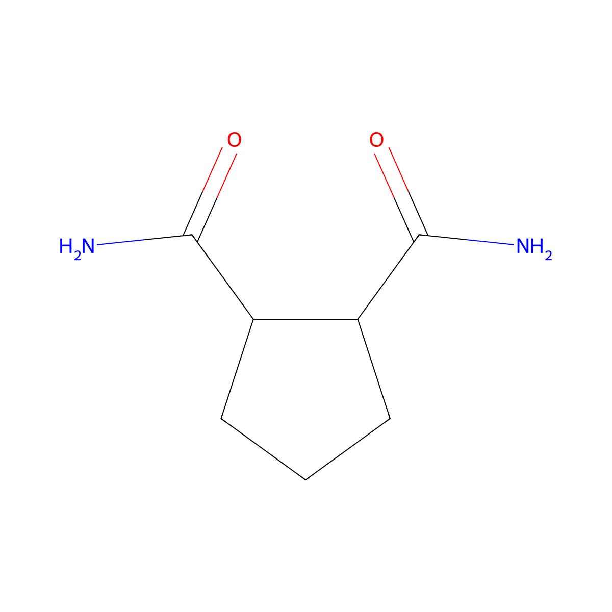 (1R,2R)-cyclopentane-1,2-dicarboxamide molecular structure, CAS 80193-06-2