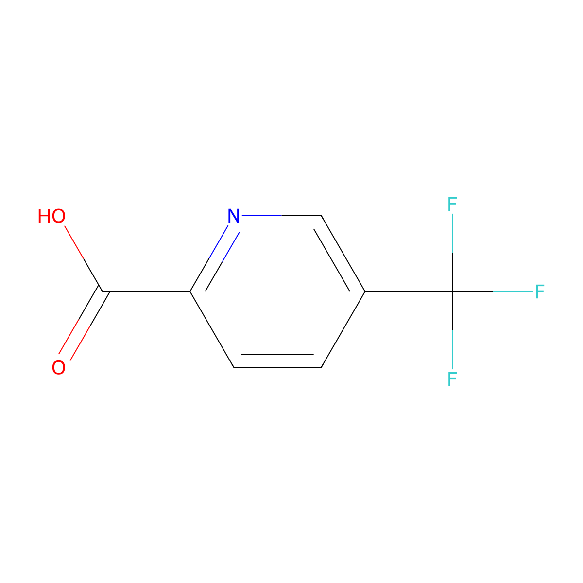 5-(trifluoromethyl)pyridine-2-carboxylic Acid molecular structure, CAS 80194-69-0