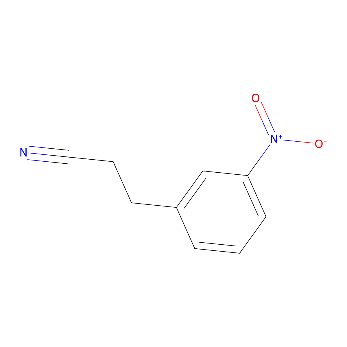 3-(3-Nitro-phenyl)-propionitrile molecular structure, CAS 80198-99-8