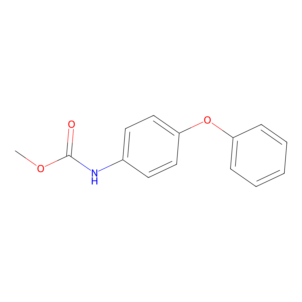 Methyl (4-phenoxyphenyl)carbamate molecular structure, CAS 80199-12-8
