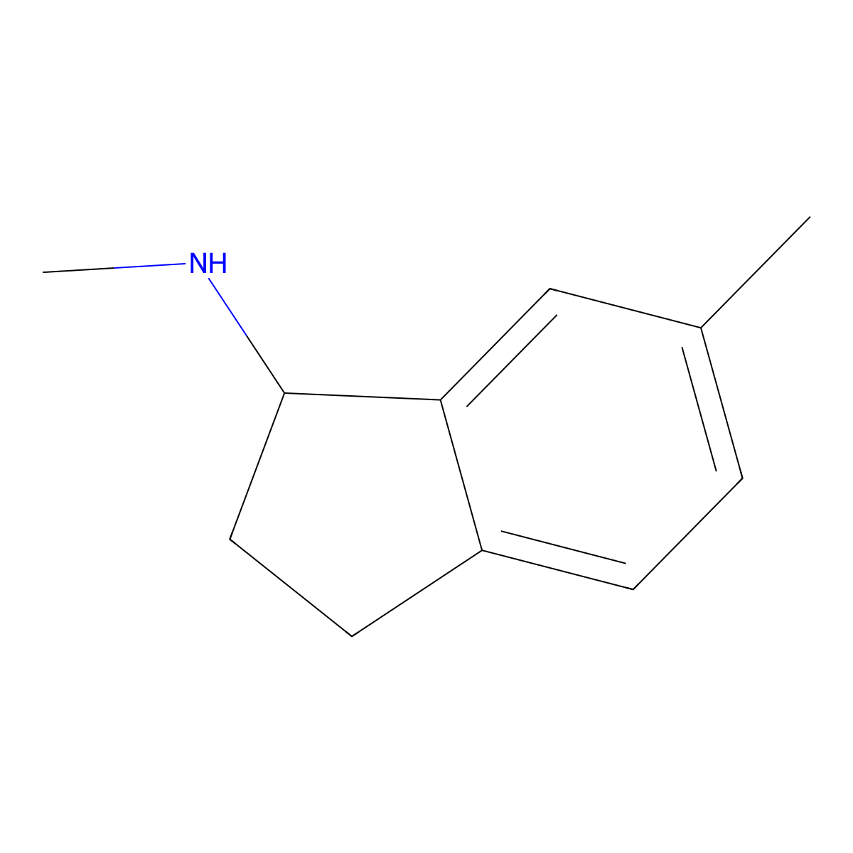 N,6-dimethyl-2,3-dihydro-1H-inden-1-amine molecular structure, CAS 801992-53-0