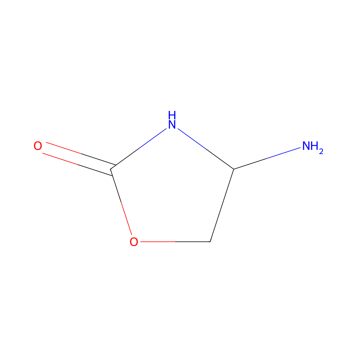 4-Amino-1,3-oxazolidin-2-one molecular structure, CAS 801997-00-2