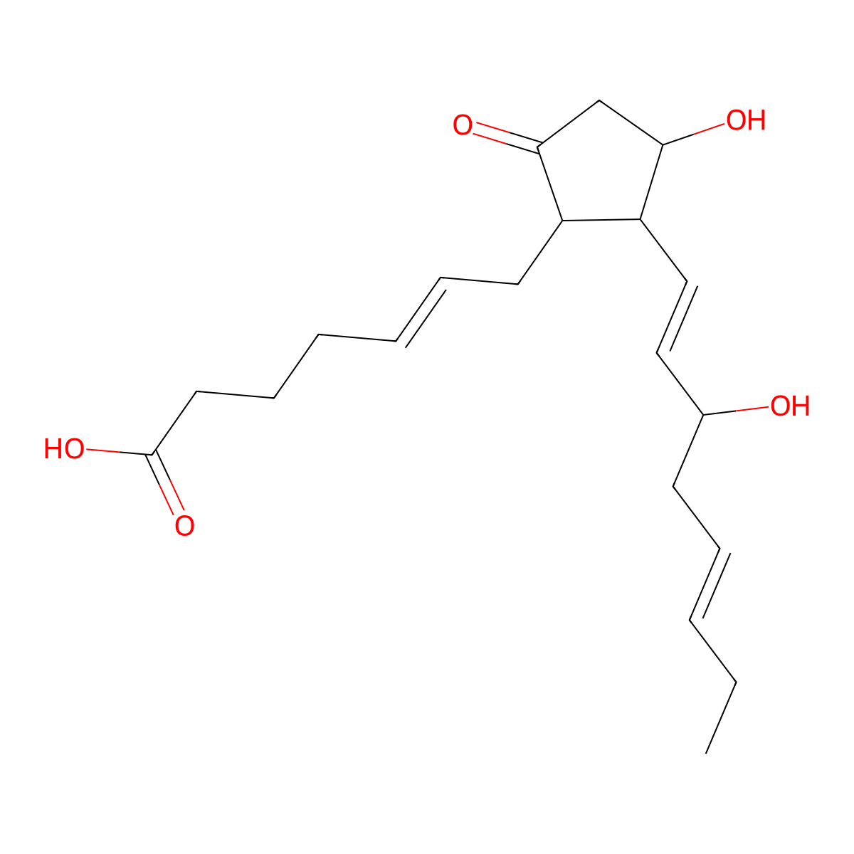 Prostaglandin E3 molecular structure, CAS 802-31-3