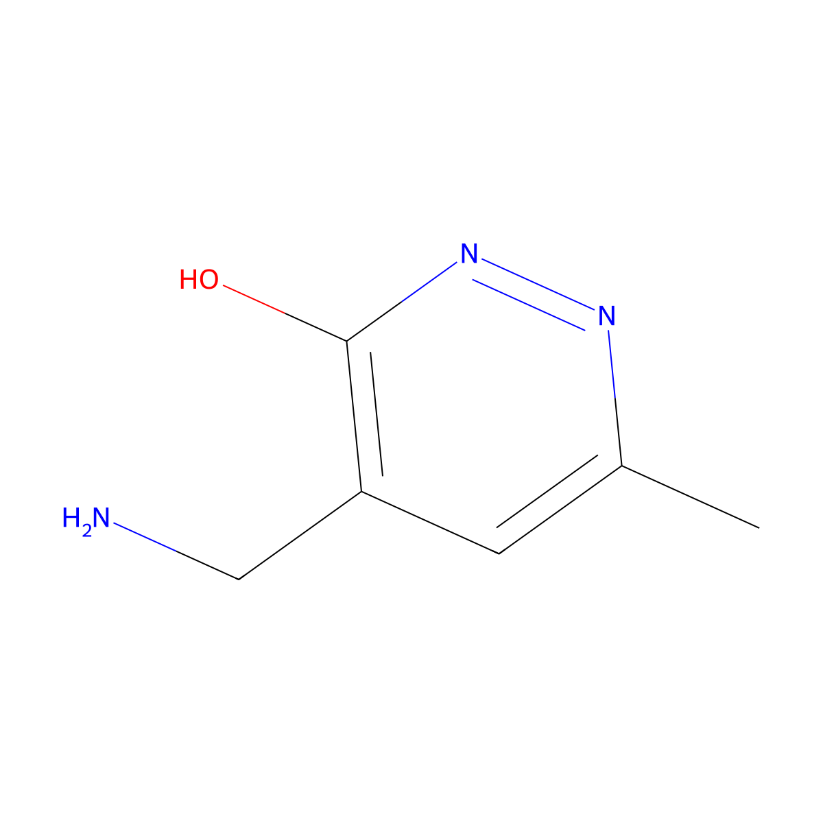 4-Aminomethyl-6-methyl-pyridazin-3-OL molecular structure, CAS 802021-93-8