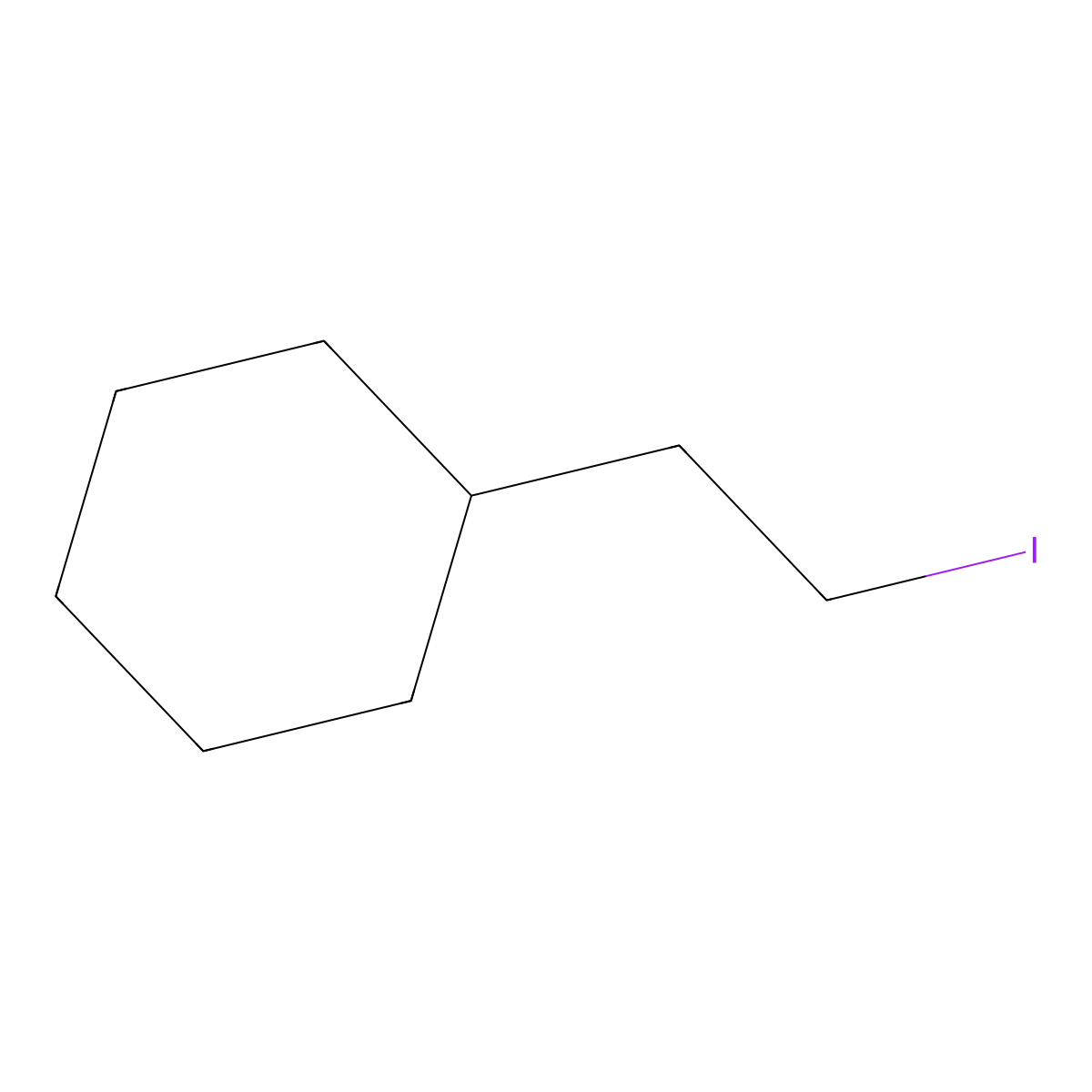 (2-Iodoethyl)cyclohexane molecular structure, CAS 80203-35-6