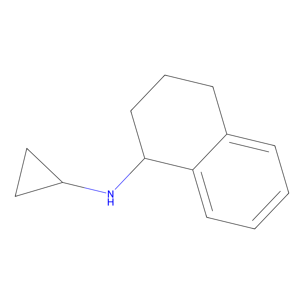 N-cyclopropyl-1,2,3,4-tetrahydronaphthalen-1-amine molecular structure, CAS 802034-44-2