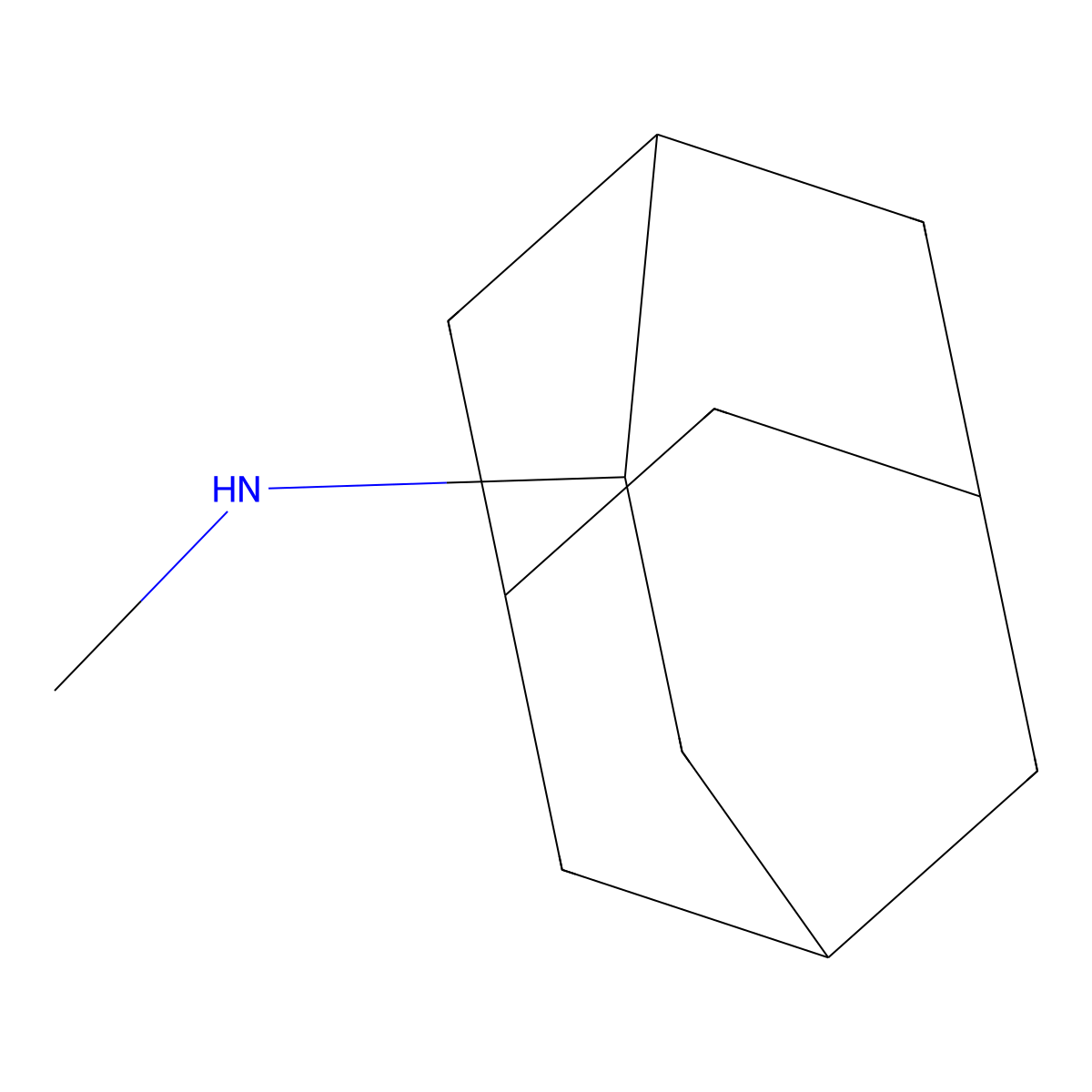N-methyltricyclo[4.3.1.1,3,8]undecan-4-amine molecular structure, CAS 802037-36-1