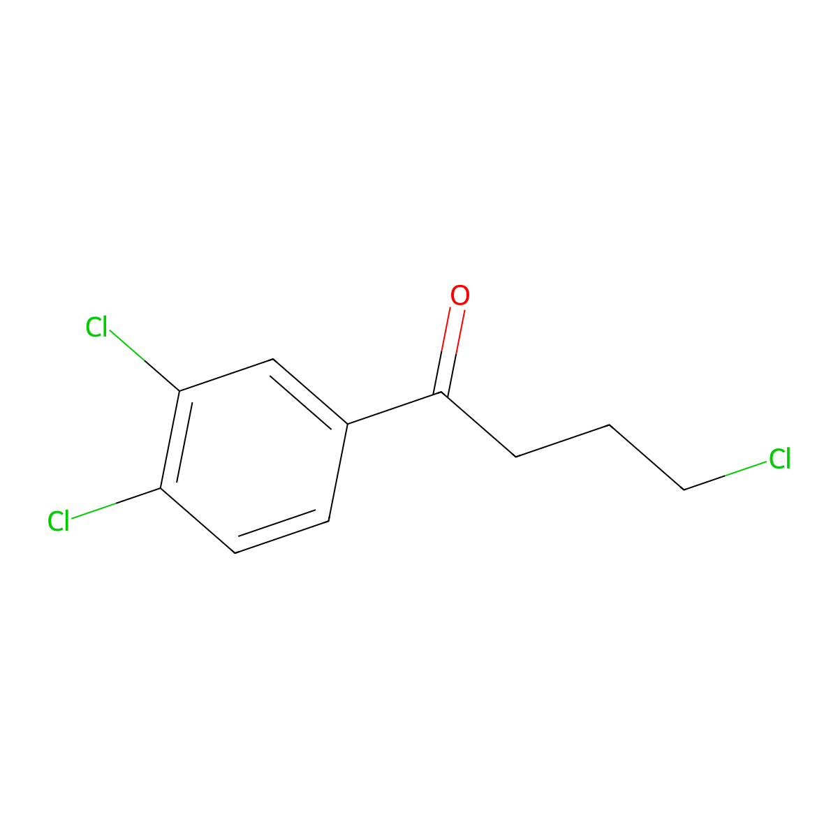 4-Chloro-1-(3,4-dichlorophenyl)-1-oxobutane molecular structure, CAS 80212-12-0