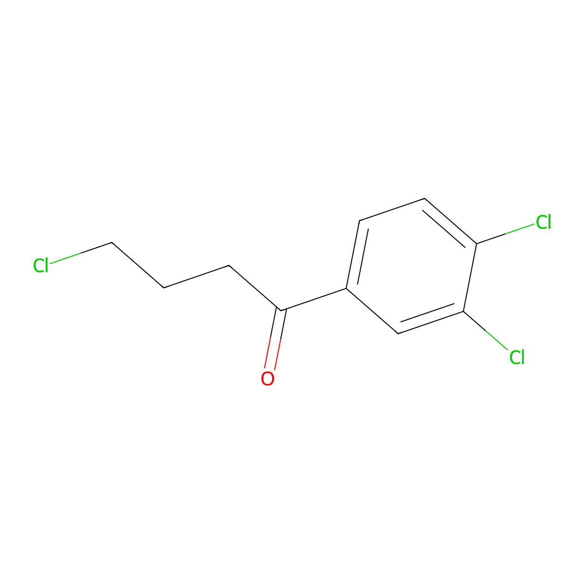 4-Chloro-1-(3,4-dichlorophenyl)-1-oxobutane molecular structure, CAS 80212-12-0