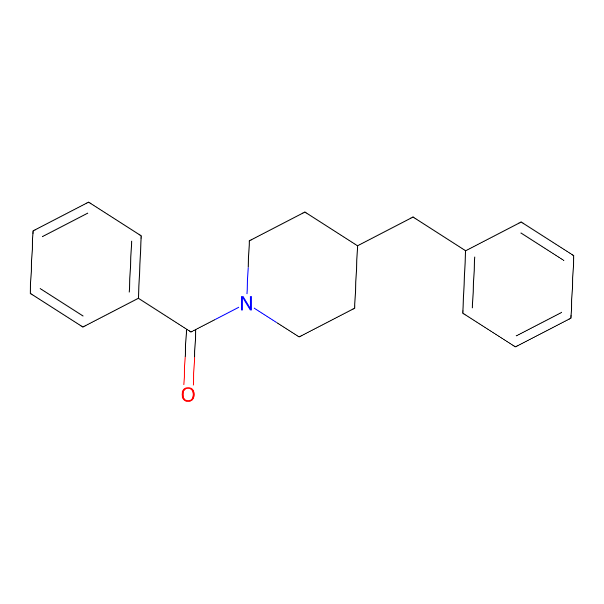 (4-Benzylpiperidin-1-yl)-phenylmethanone molecular structure, CAS 80212-94-8