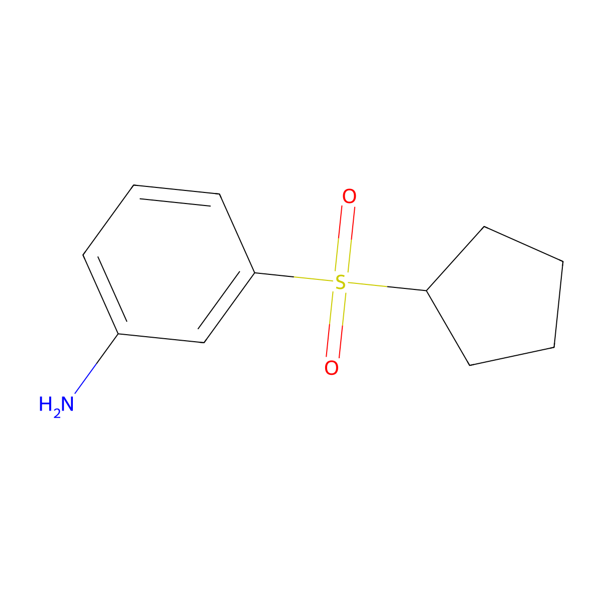 3-(Cyclopentylsulfonyl)aniline molecular structure, CAS 80213-37-2