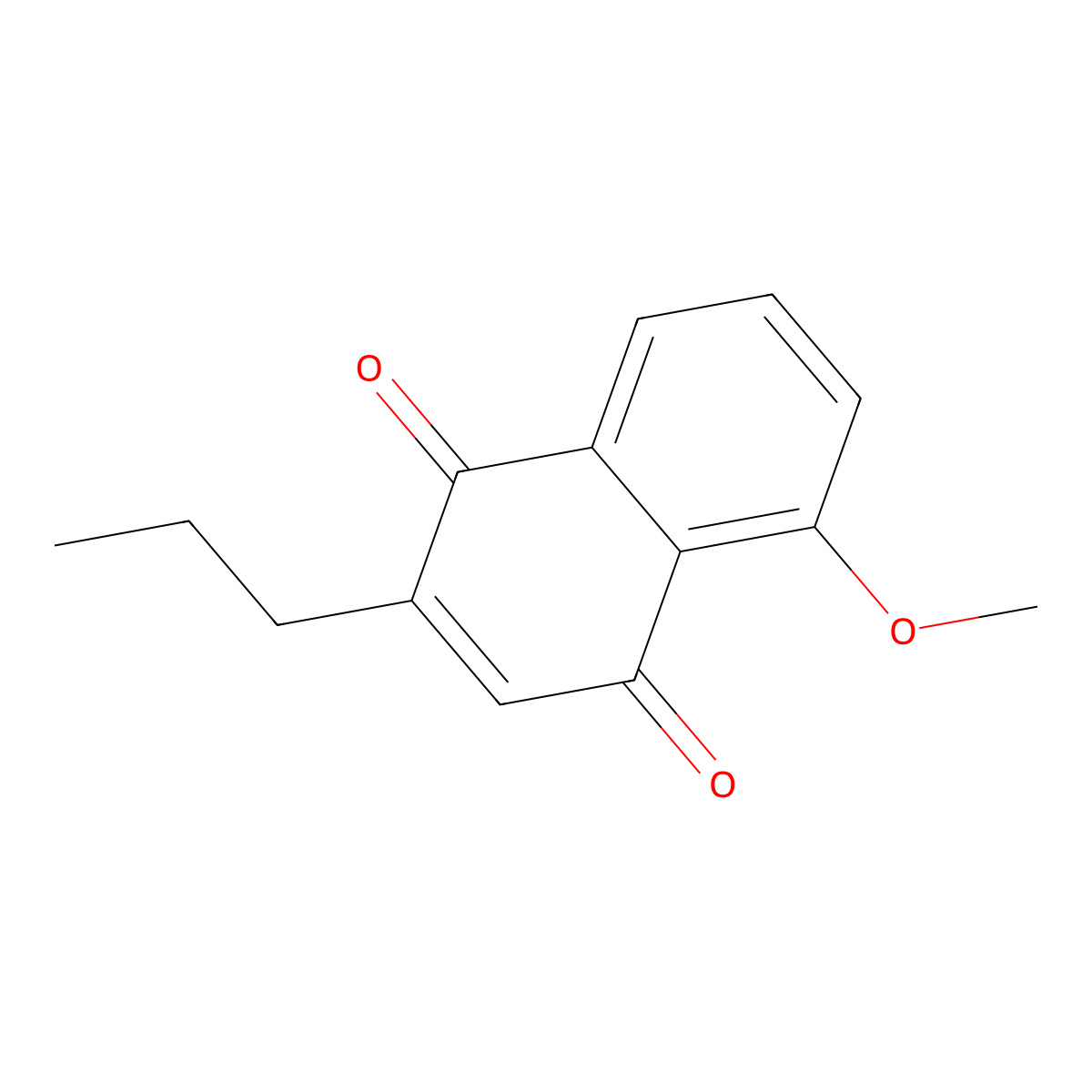 5-Methoxy-2-propylnaphthalene-1,4-dione molecular structure, CAS 80213-83-8