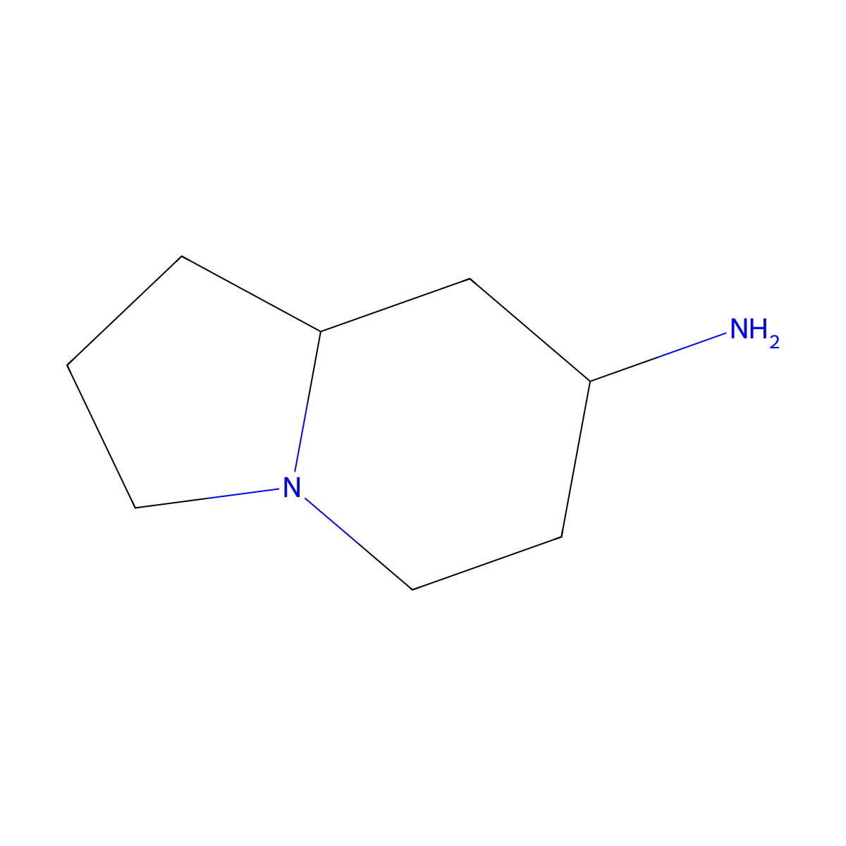 Octahydroindolizin-7-amine molecular structure, CAS 80220-48-0