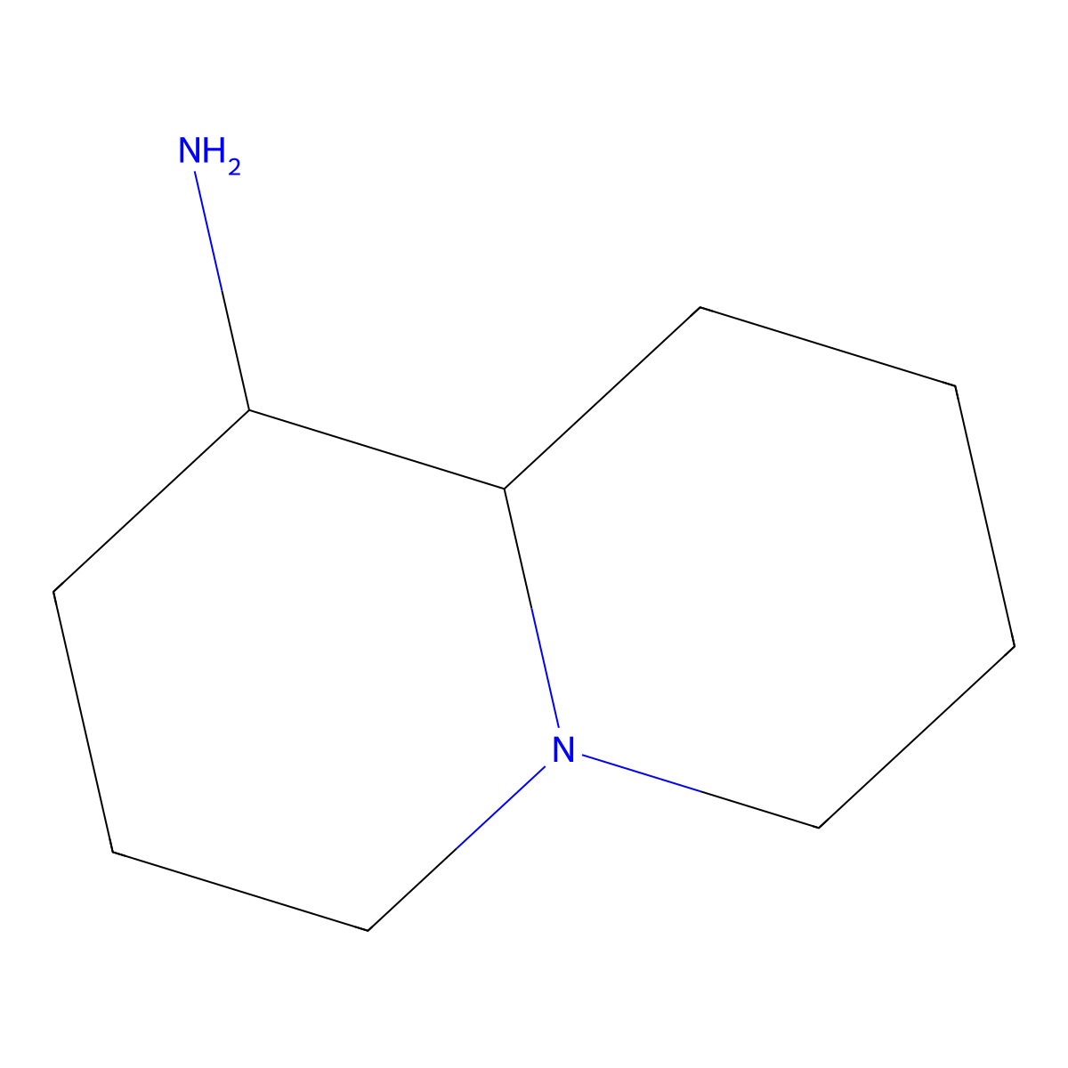 octahydro-1H-quinolizin-1-amine molecular structure, CAS 80220-52-6