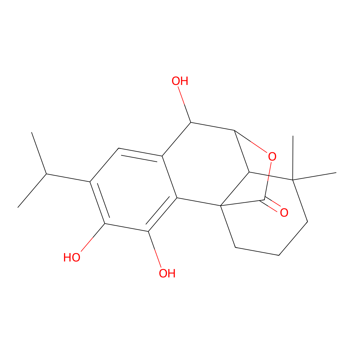 Rosmanol molecular structure, CAS 80225-53-2