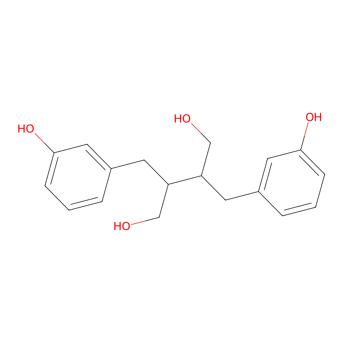 Enterodiol molecular structure, CAS 80226-00-2