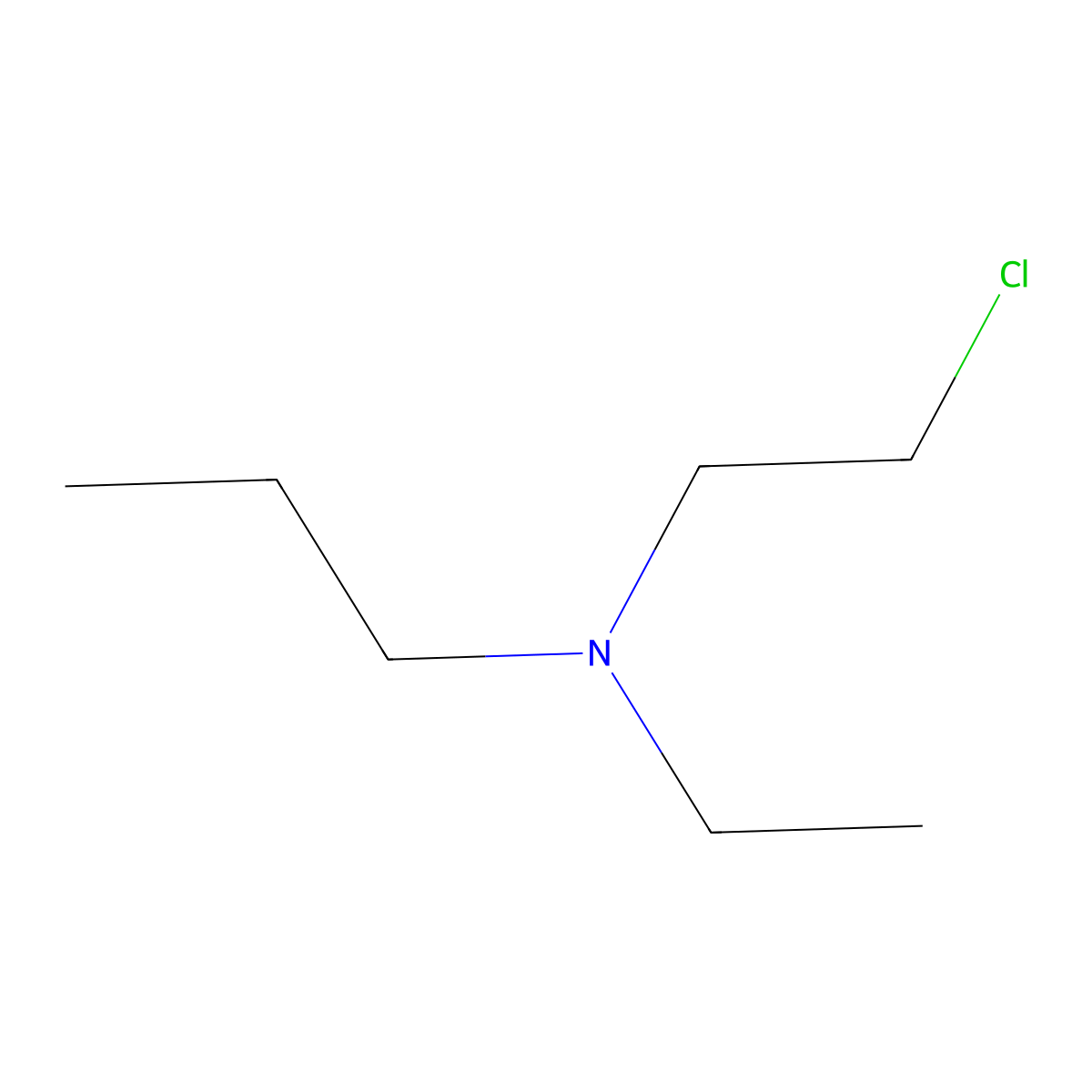 N-(2-Chloroethyl)-N-ethyl-1-propanamine molecular structure, CAS 802274-61-9