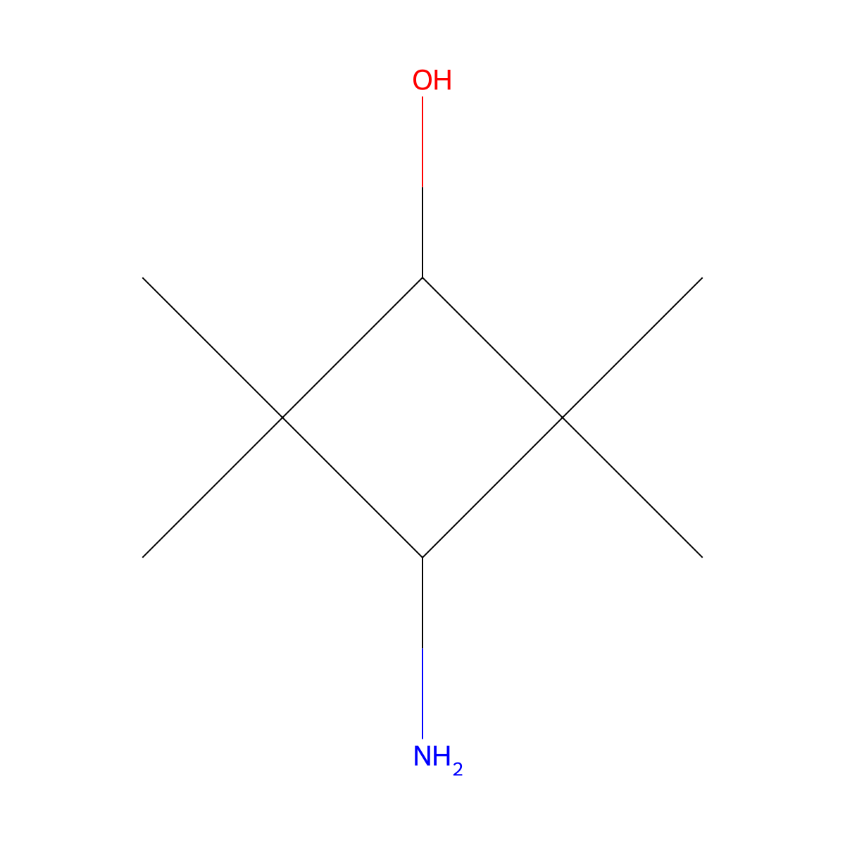 Cyclobutanol, 3-amino-2,2,4,4-tetramethyl- molecular structure, CAS 802276-99-9