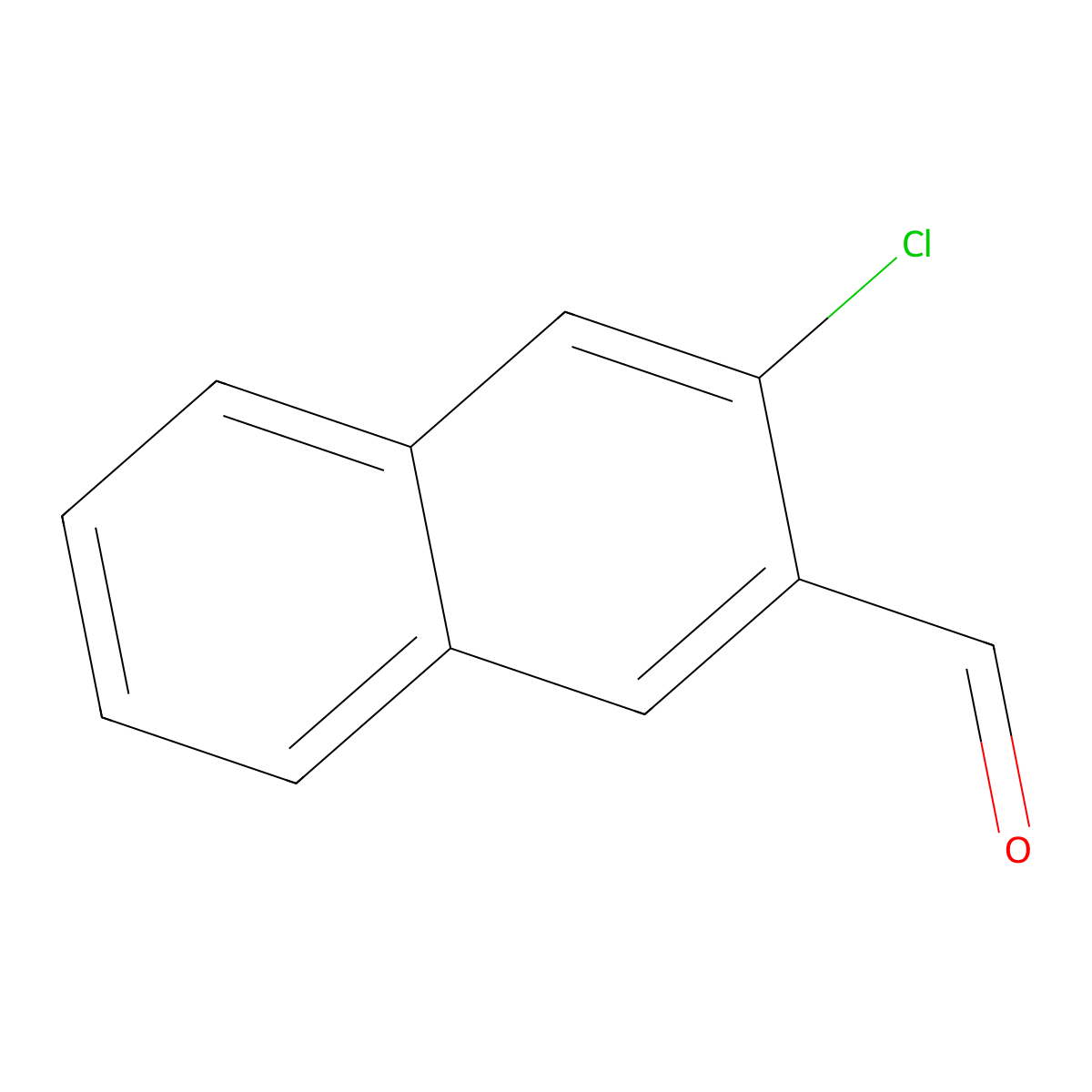 3-Chloronaphthalene-2-carbaldehyde molecular structure, CAS 80228-36-0