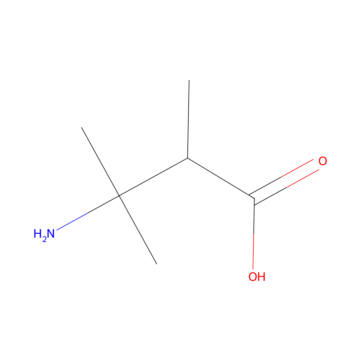 3-Amino-2,3-dimethylbutanoic acid molecular structure, CAS 802284-82-8