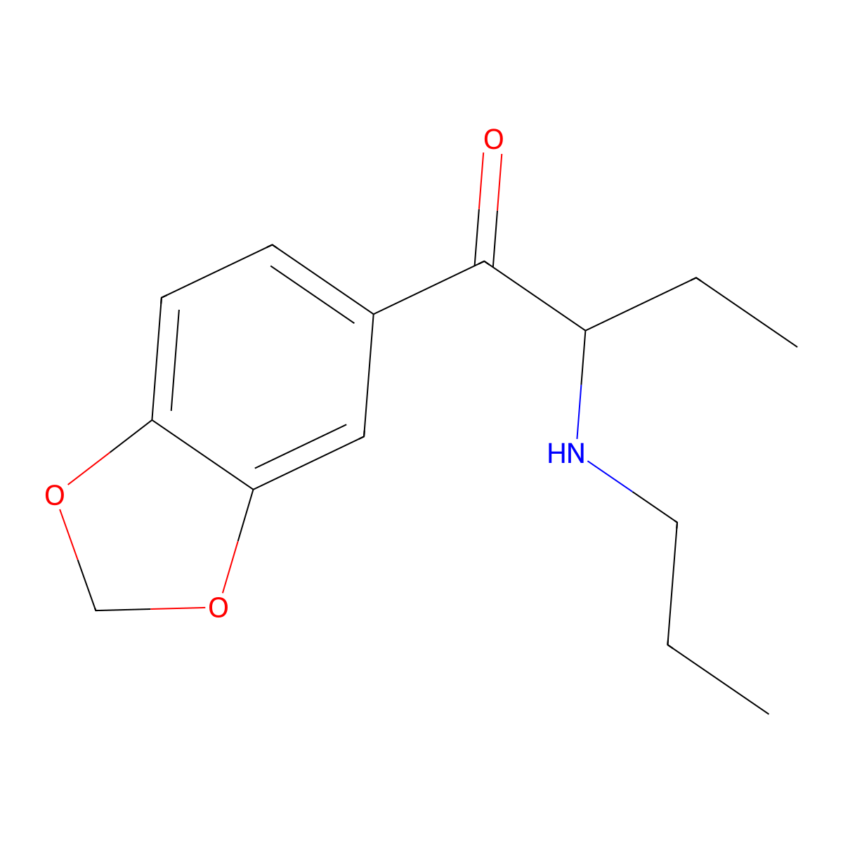 n-Propyl bk-bdb molecular structure, CAS 802286-81-3