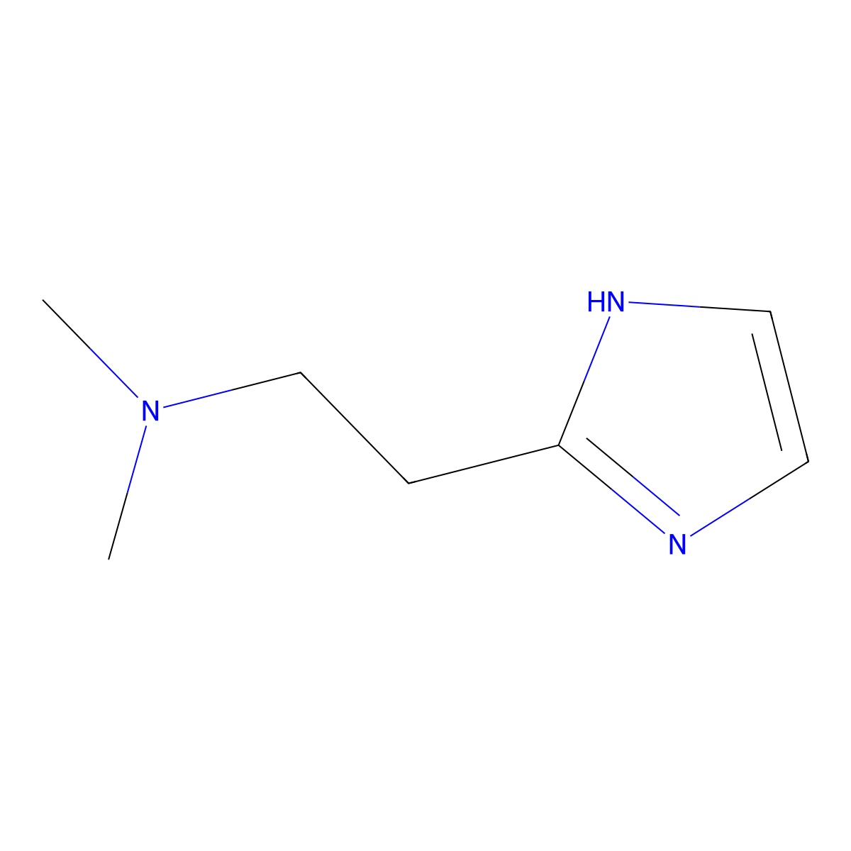 2-(1H-Imidazol-2-yl)-N,N-dimethylethan-1-amine molecular structure, CAS 802296-13-5