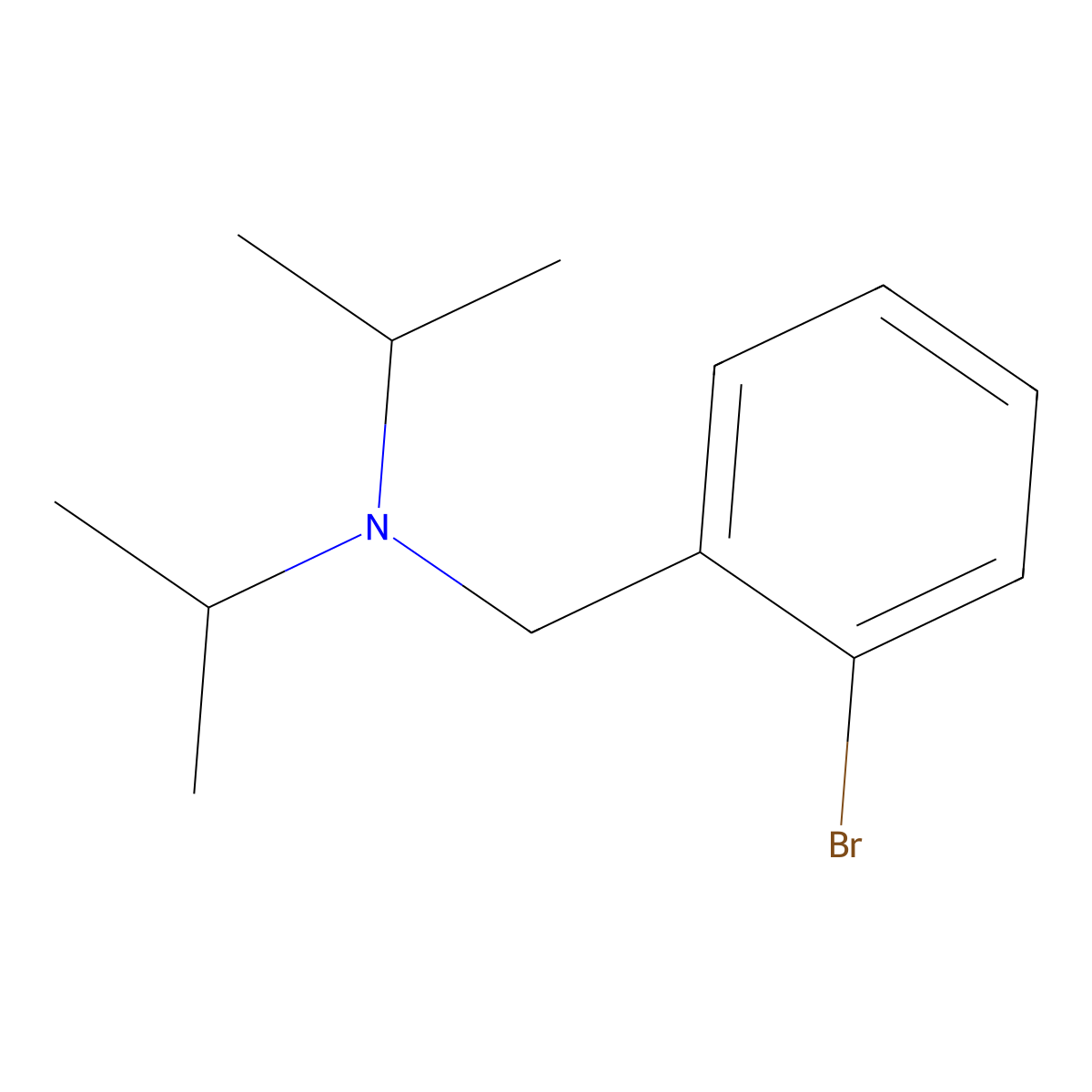(2-Bromobenzyl)diisopropylamine molecular structure, CAS 802306-26-9