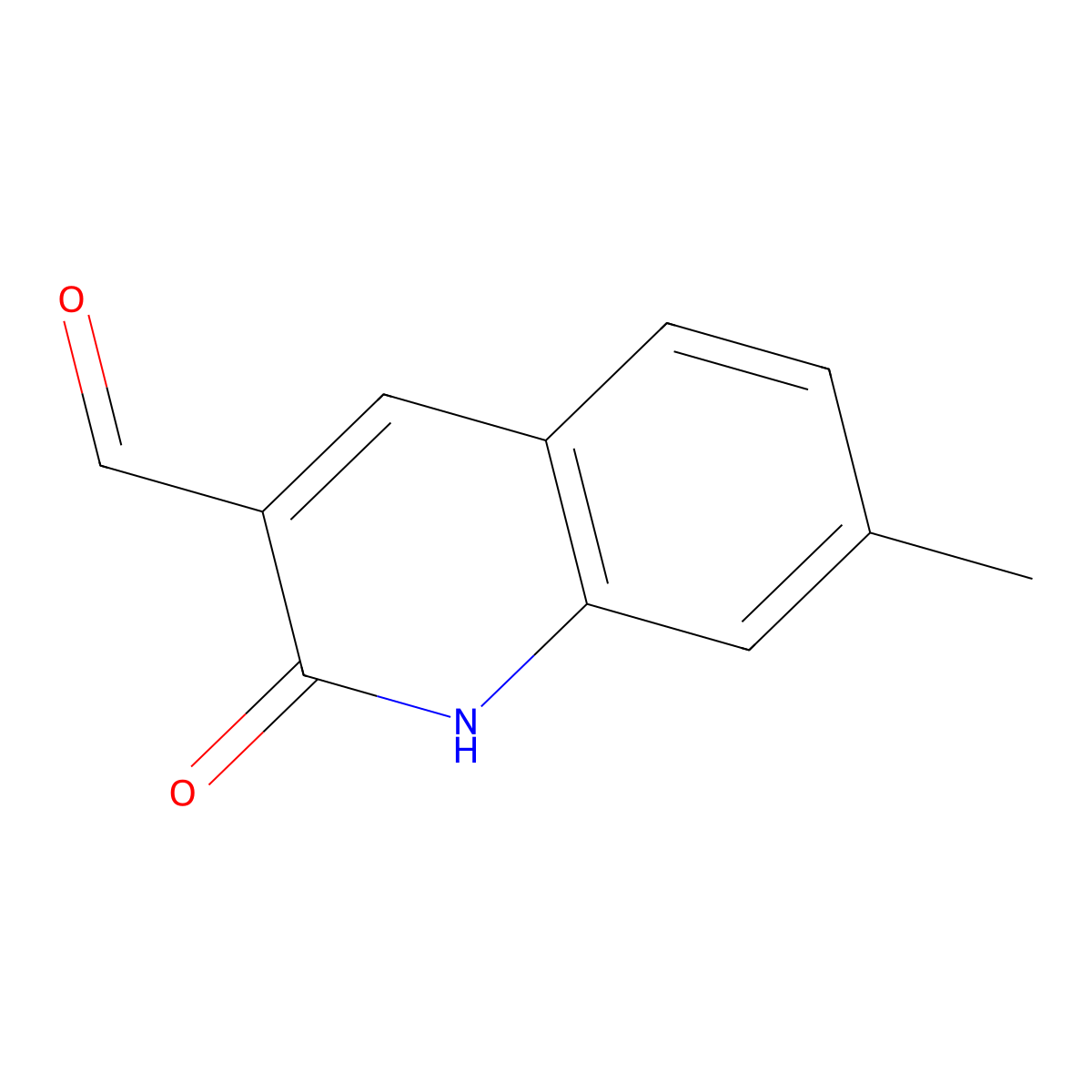 2-Hydroxy-7-methylquinoline-3-carbaldehyde molecular structure, CAS 80231-41-0