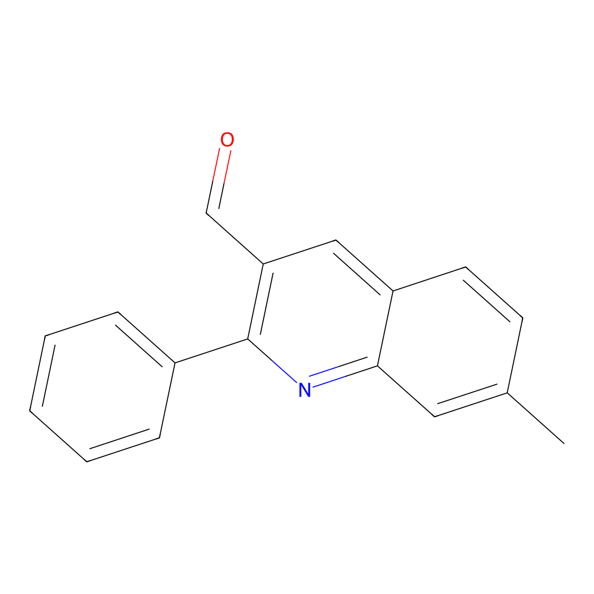 3-Formyl-7-methyl-2-phenylquinoline molecular structure, CAS 80231-48-7