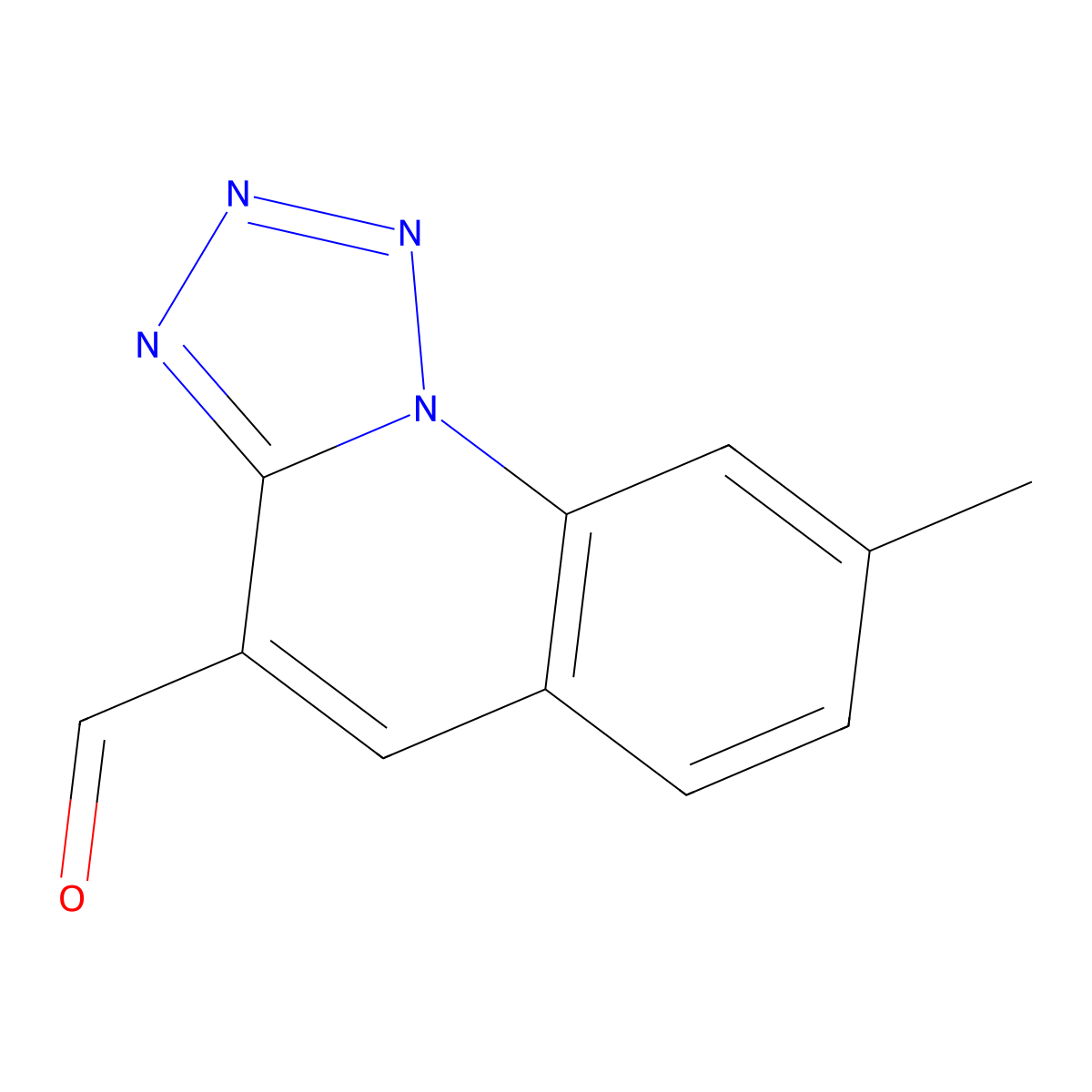 8-Methyltetraazolo[1,5-a]quinoline-4-carbaldehyde molecular structure, CAS 80231-50-1