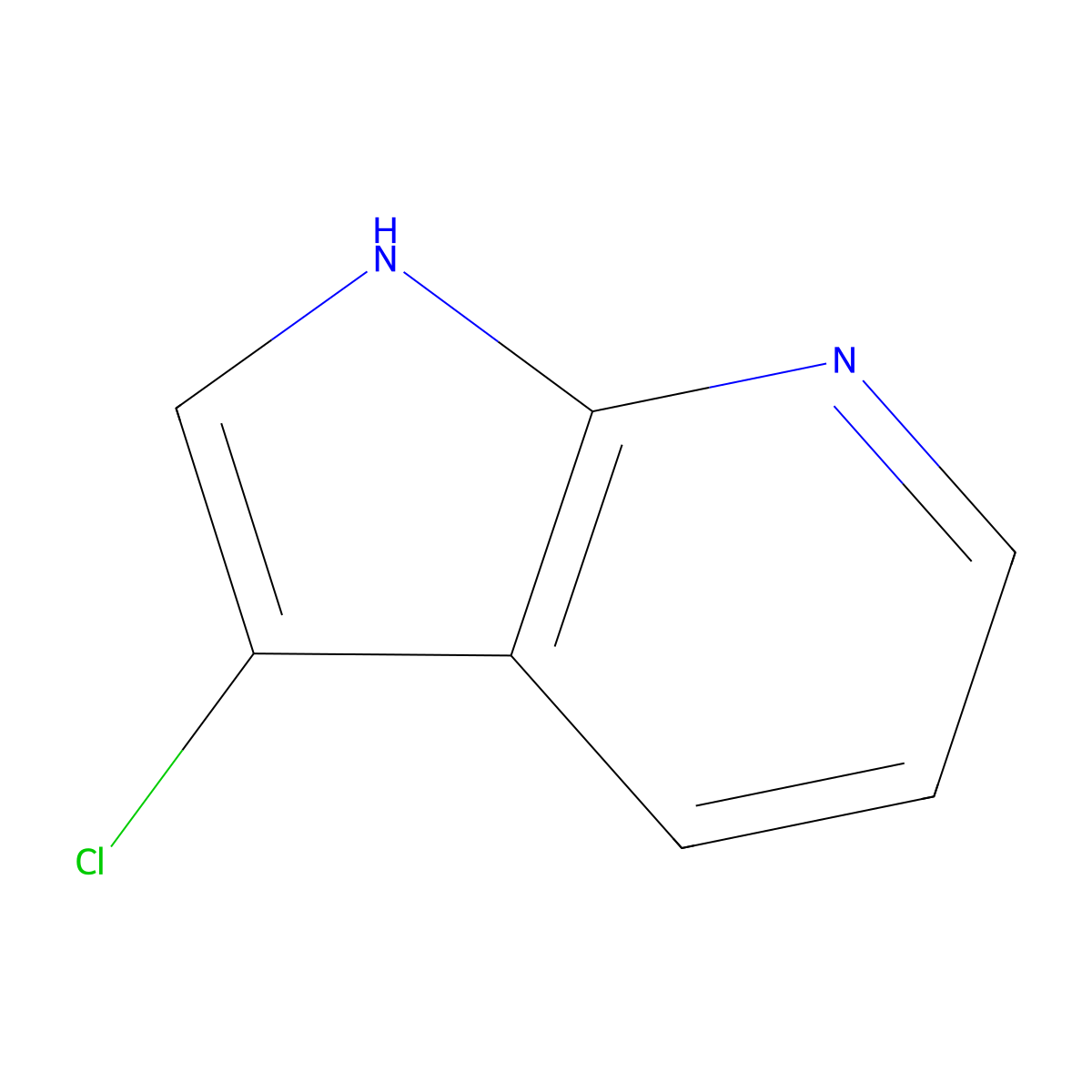 3-Chloro-7-azaindole molecular structure, CAS 80235-01-4