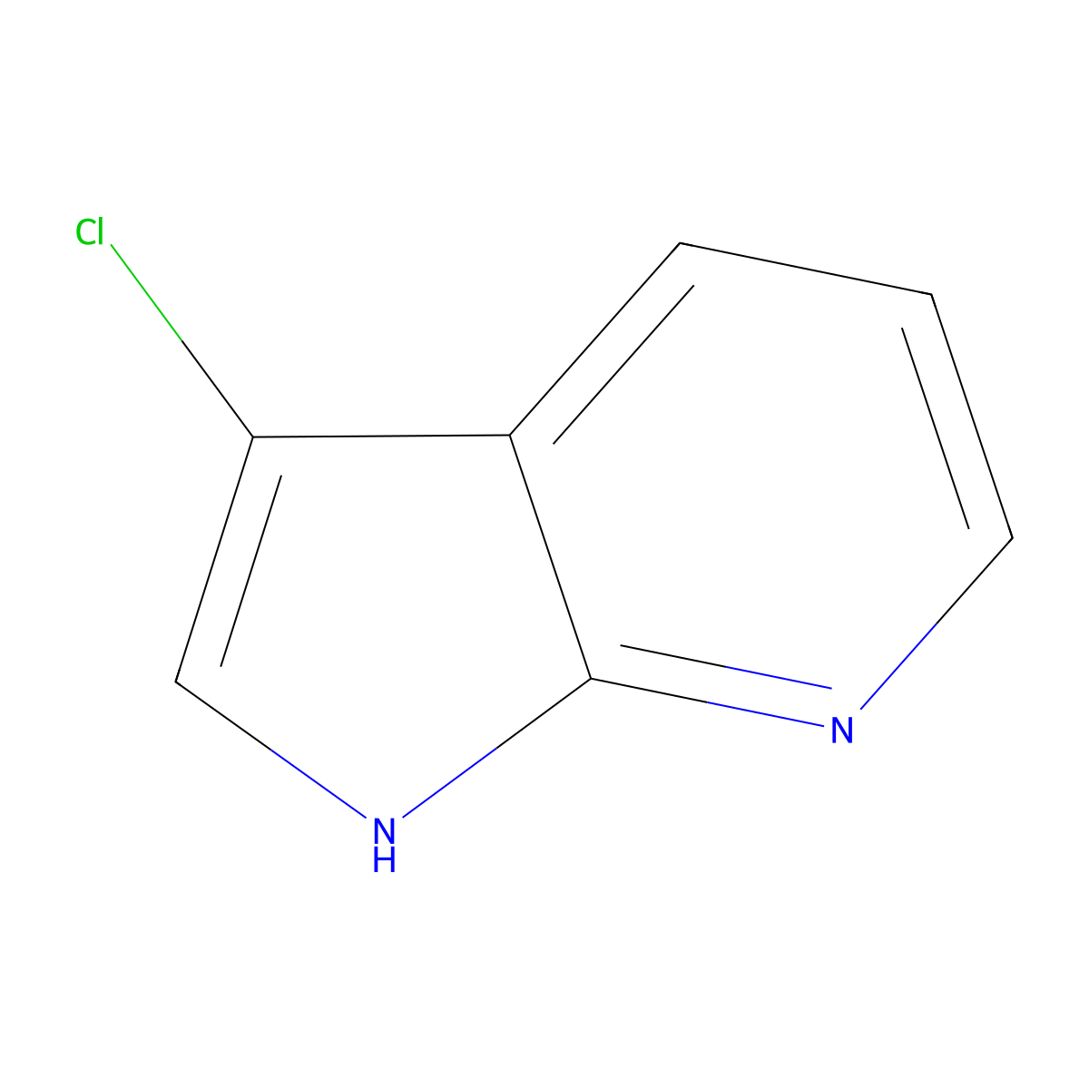 3-Chloro-7-azaindole molecular structure, CAS 80235-01-4