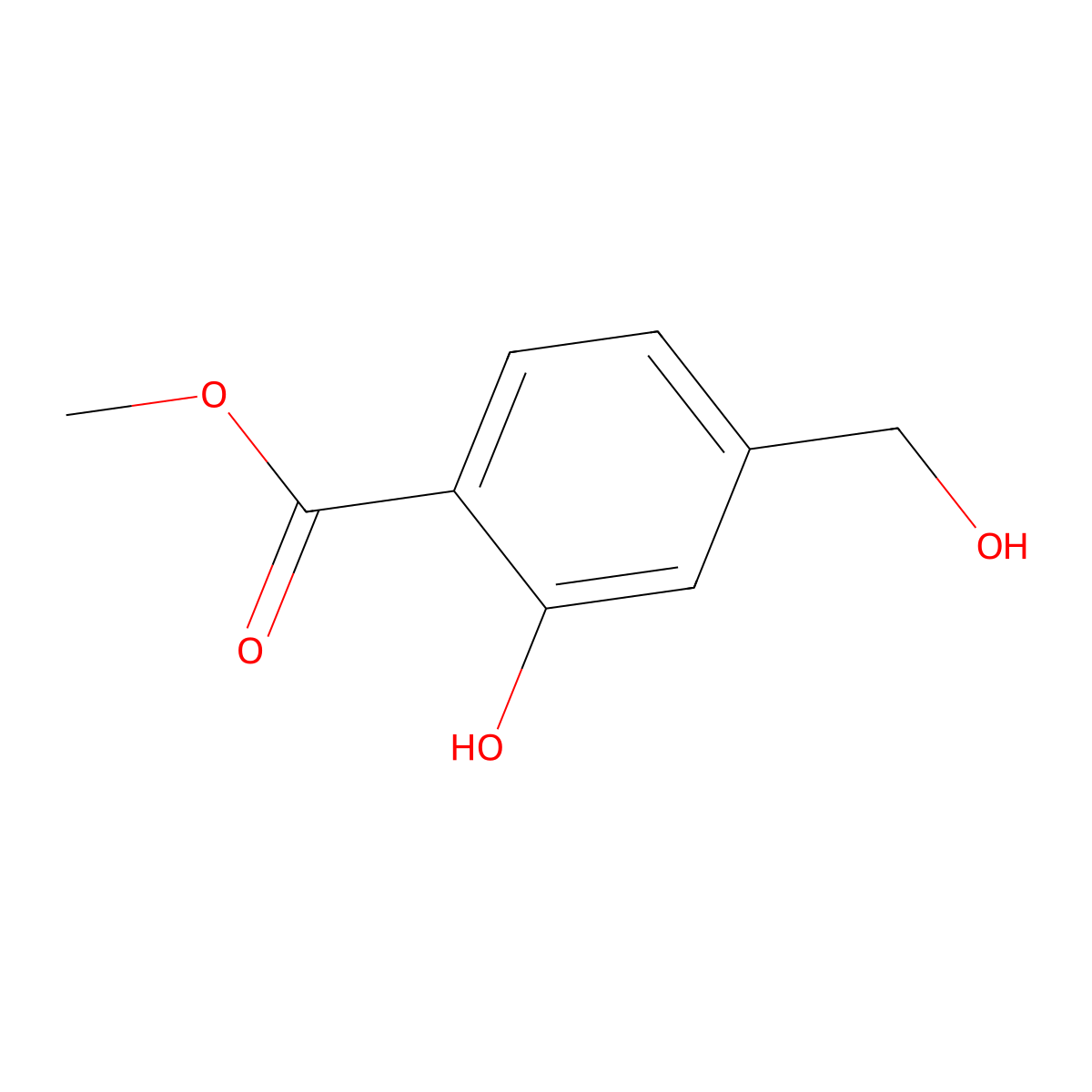 Methyl 2-hydroxy-4-(hydroxymethyl)benzoate molecular structure, CAS 80235-10-5