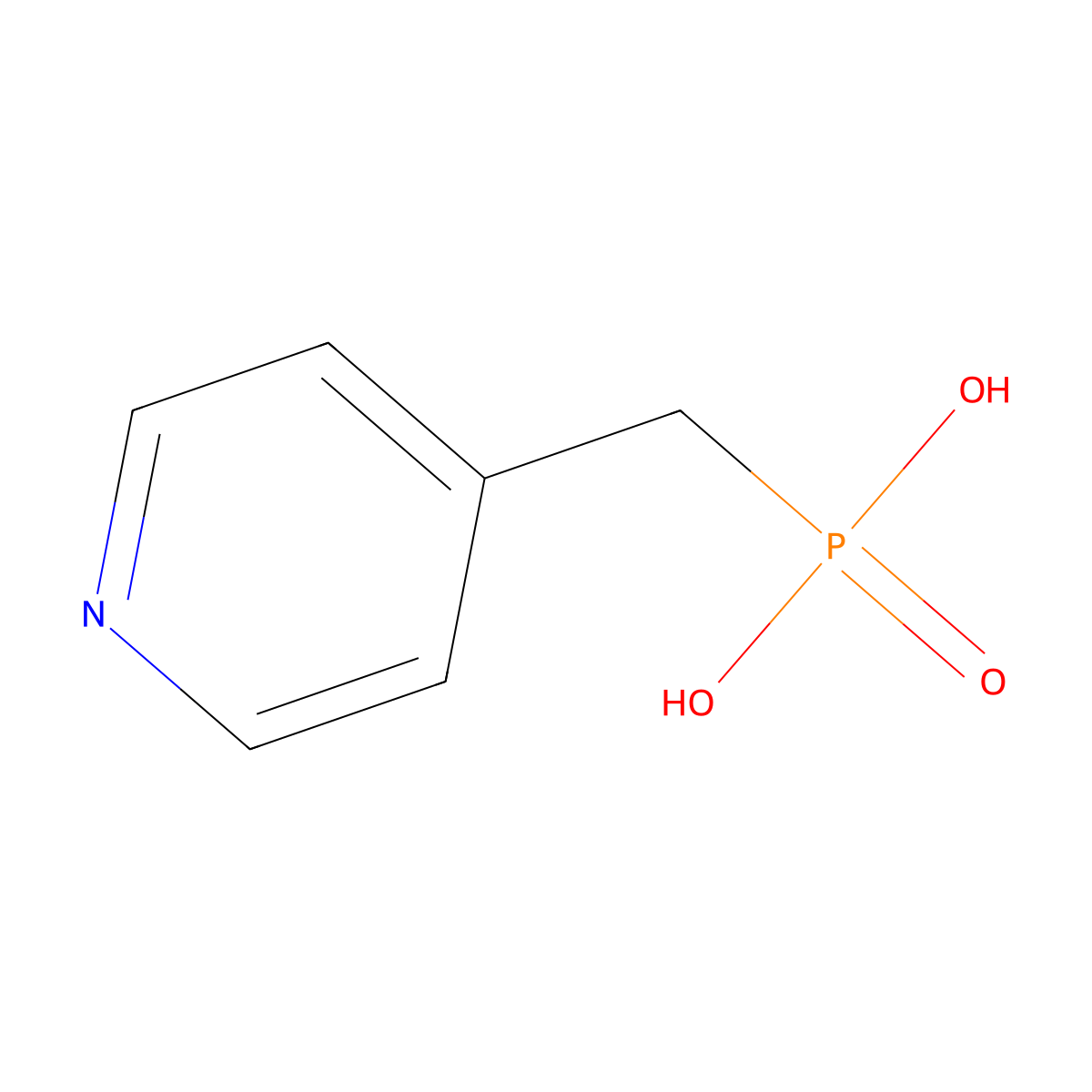 ((Pyridin-4-yl)methyl)phosphonic acid molecular structure, CAS 80241-43-6