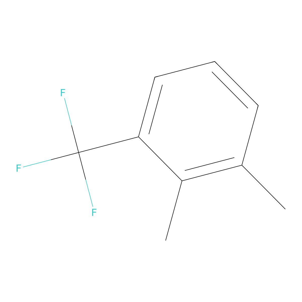 1,2-Dimethyl-3-(trifluoromethyl)benzene molecular structure, CAS 80245-28-9