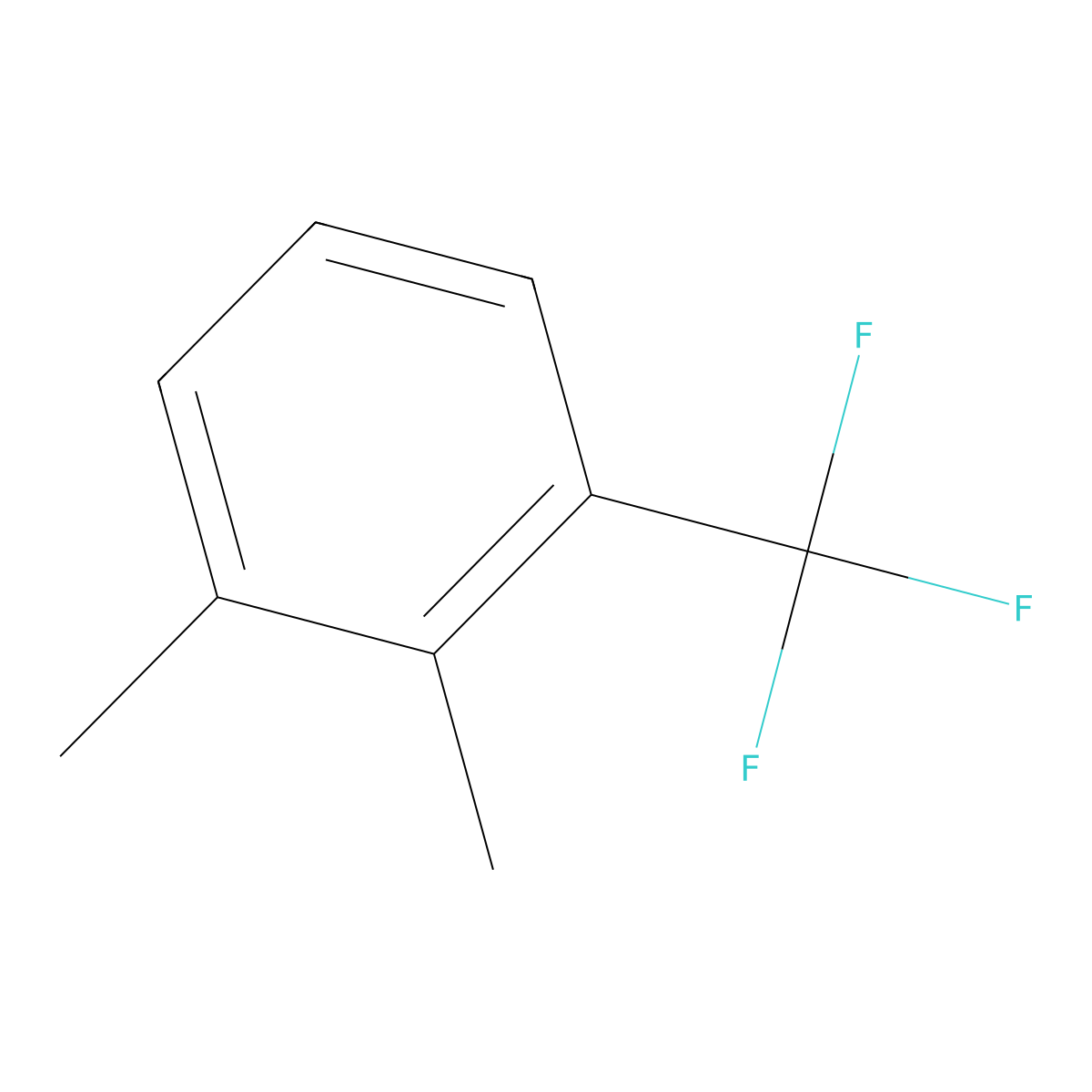 1,2-Dimethyl-3-(trifluoromethyl)benzene molecular structure, CAS 80245-28-9