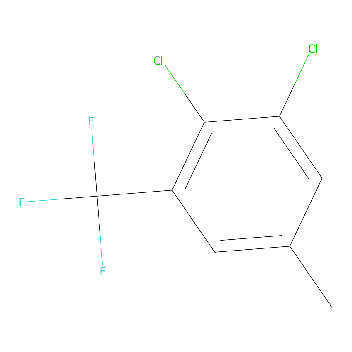 1,2-Dichloro-5-methyl-3-(trifluoromethyl)benzene molecular structure, CAS 80245-33-6