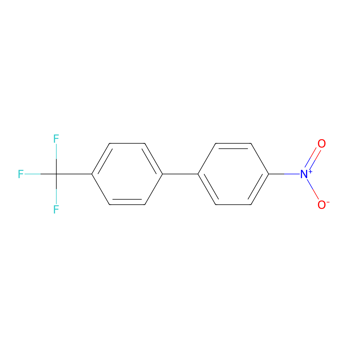 4-Nitro-4'-(trifluoromethyl)-1,1'-biphenyl molecular structure, CAS 80245-34-7