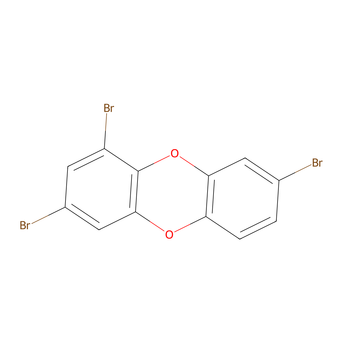 1,3,8-Tribromodibenzo-P-dioxin molecular structure, CAS 80246-33-9