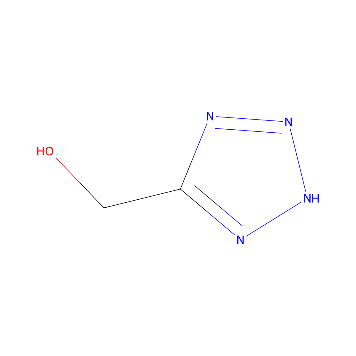 (1H-1,2,3,4-tetrazol-5-yl)methanol molecular structure, CAS 80251-76-9
