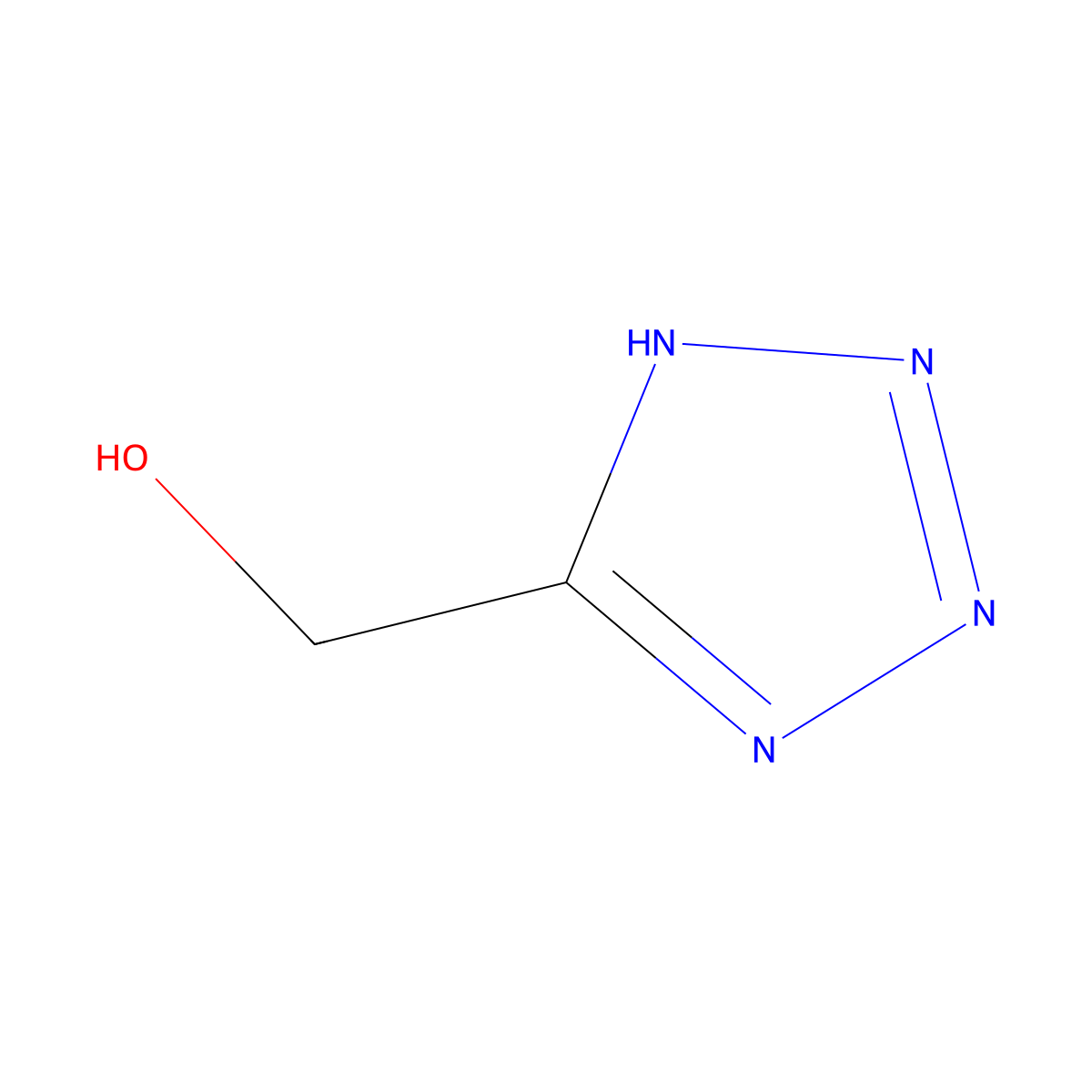 (1H-1,2,3,4-tetrazol-5-yl)methanol molecular structure, CAS 80251-76-9