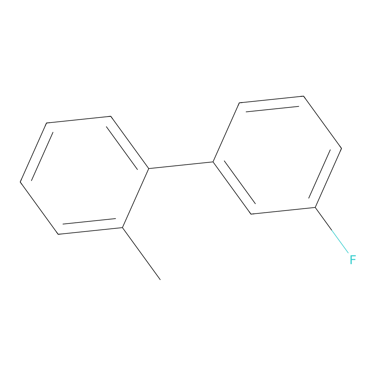 3-Fluoro-2'-methyl-1,1'-biphenyl molecular structure, CAS 80254-70-2