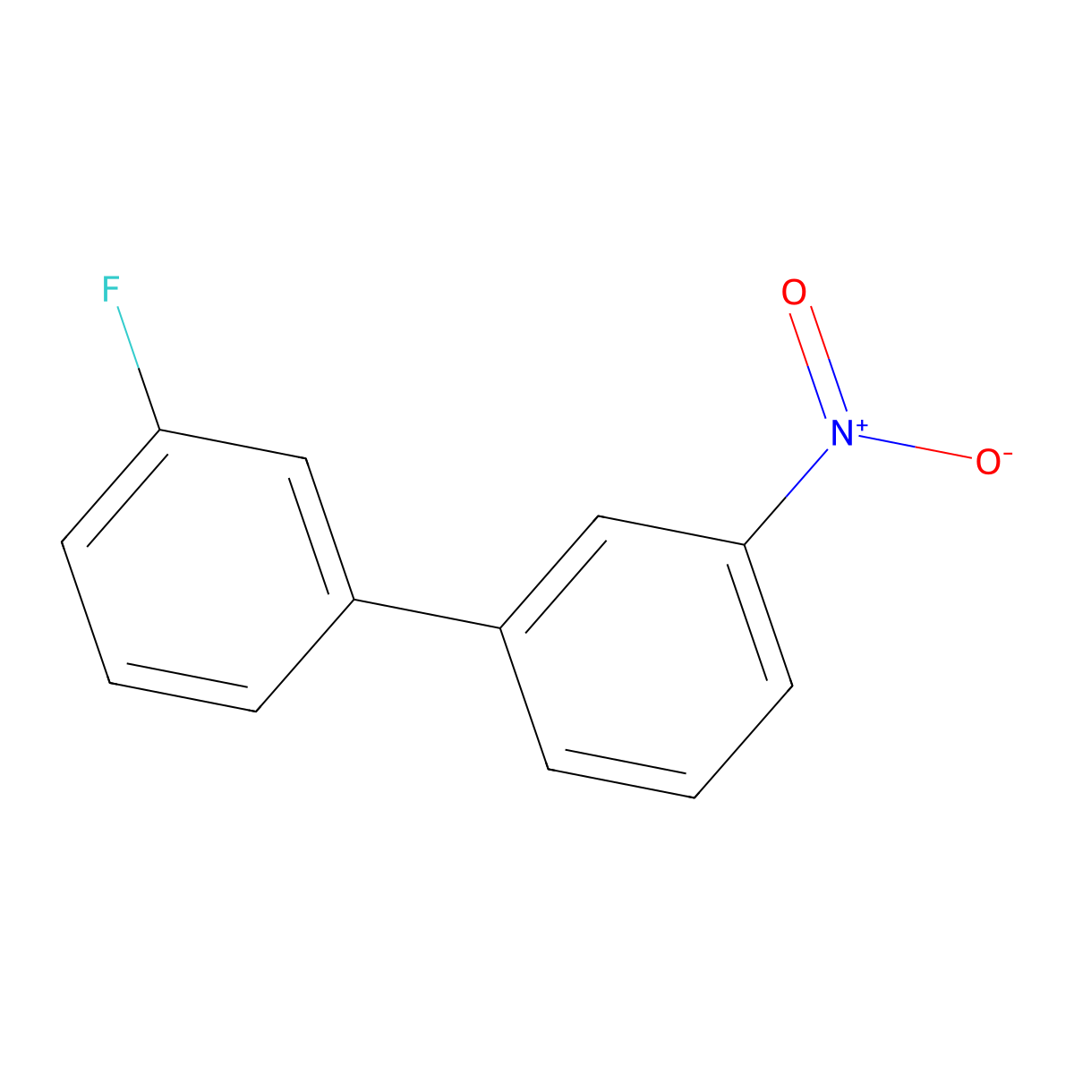 1-Fluoro-3-(3-nitrophenyl)benzene molecular structure, CAS 80254-72-4
