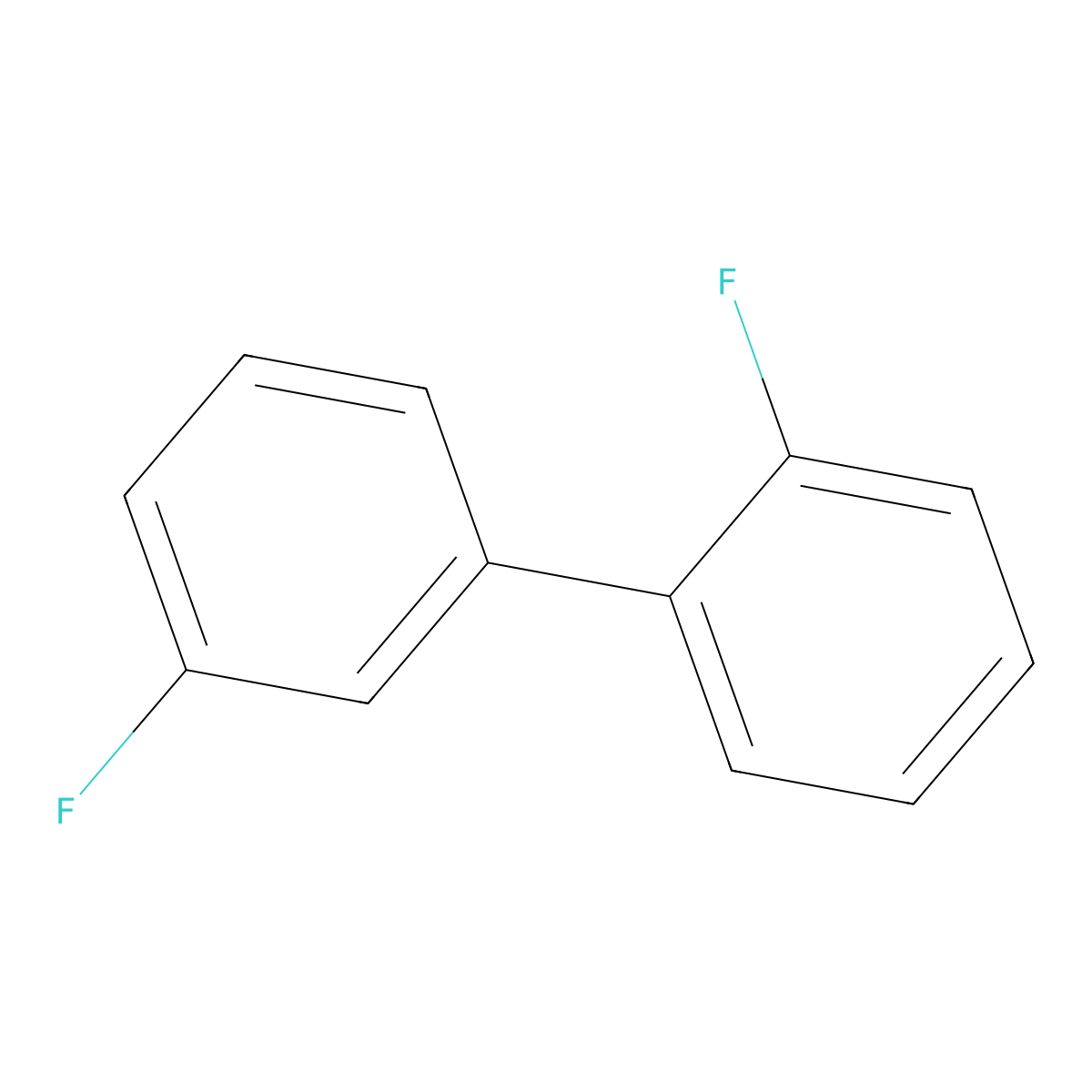2,3'-Difluoro-1,1'-biphenyl molecular structure, CAS 80254-73-5