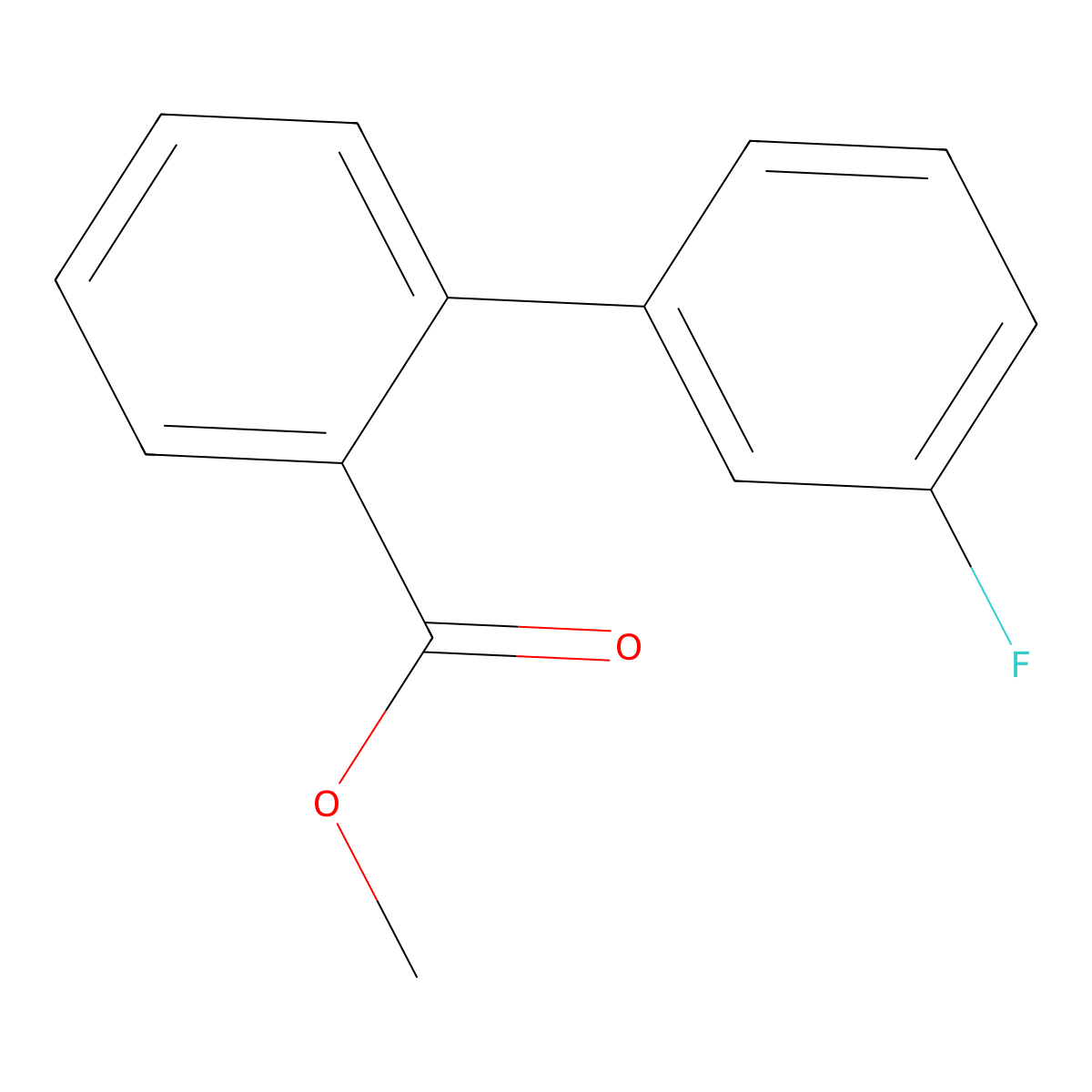 Methyl 2-(3-fluorophenyl)benzoate molecular structure, CAS 80254-81-5