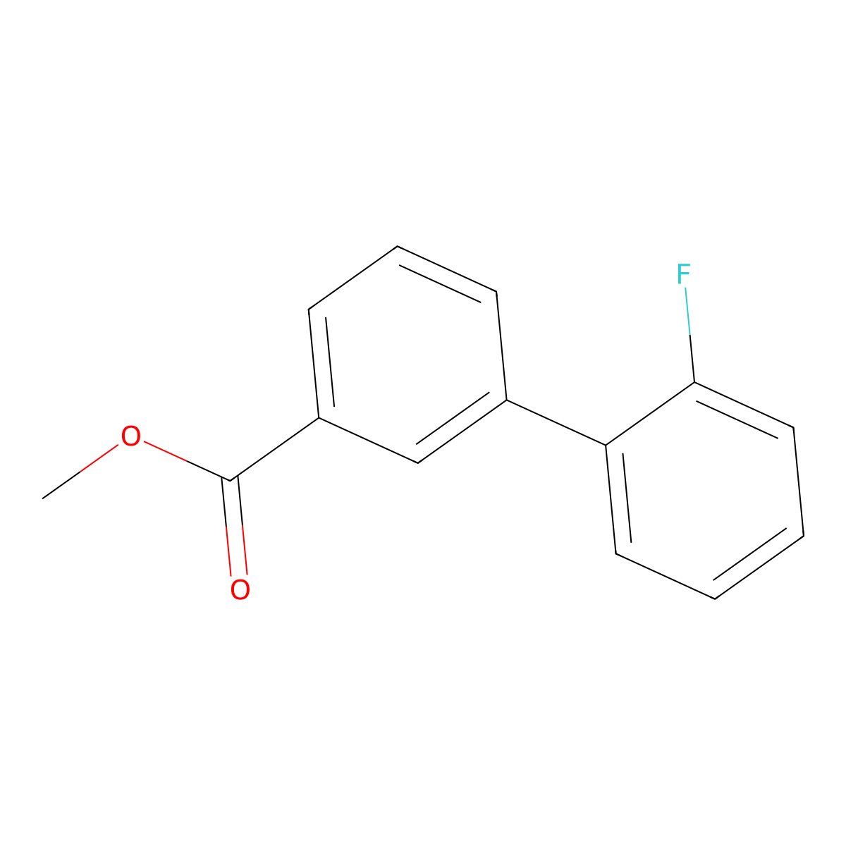 Methyl 2'-fluoro[1,1'-biphenyl]-3-carboxylate molecular structure, CAS 80254-83-7